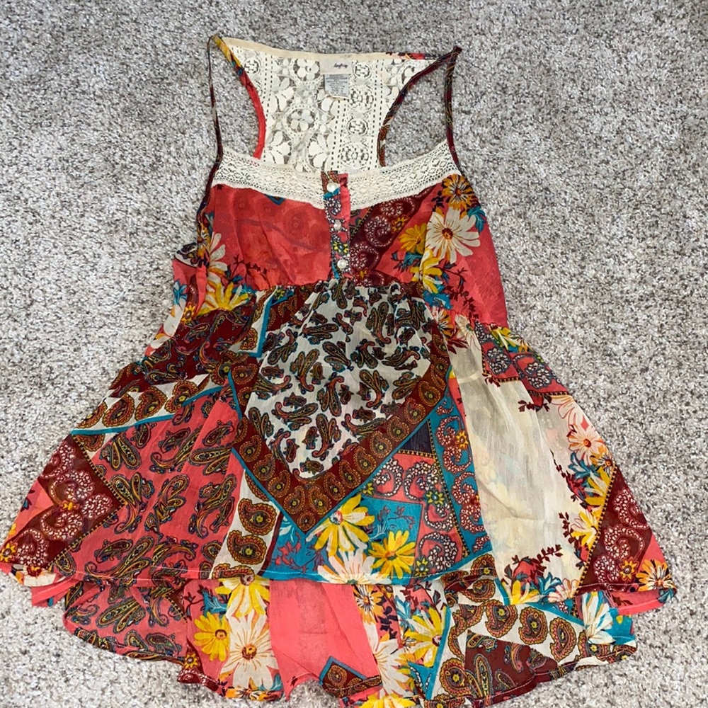 Paisley patterned tank tunic from Buckle; size S, hardly worn